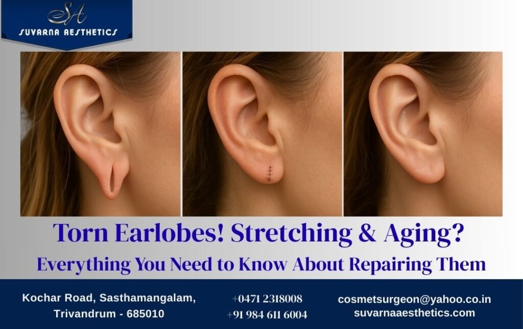 torn-earlobes-surgery -cosmetics-clinic-trivandrum